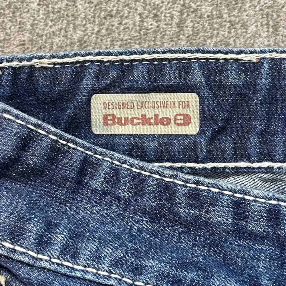 Big Star Pioneer‎ Regular Boot Cut Jeans Mens 33R Dark Wash Buckle Exclusive
